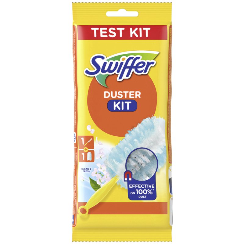 Swiffer Capteur de Poussière kit de démarrage, 1 manche + 1 chiffon, réutilisable