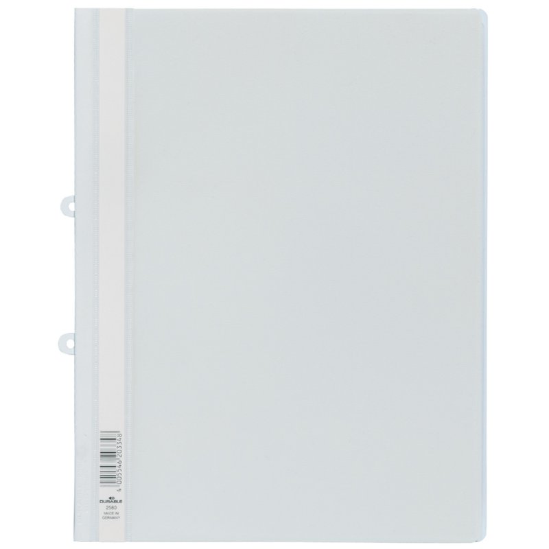 DURABLE snelhechter A4 extrabreed, zwart, transparante voorkant