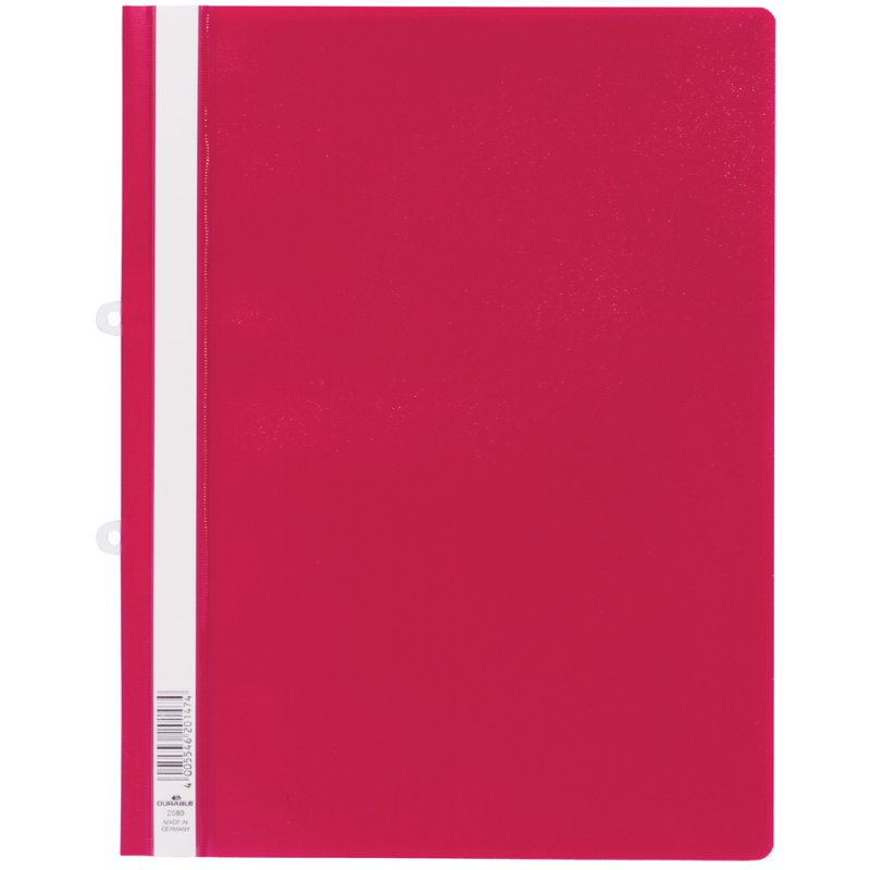 DURABLE snelhechter A4 extrabreed, zwart, transparante voorkant