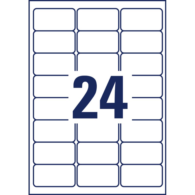 AVERY Zweckform étiquettes de sécurité antivol, 45,7 × 25,4 mm, blanc, 800 pièces