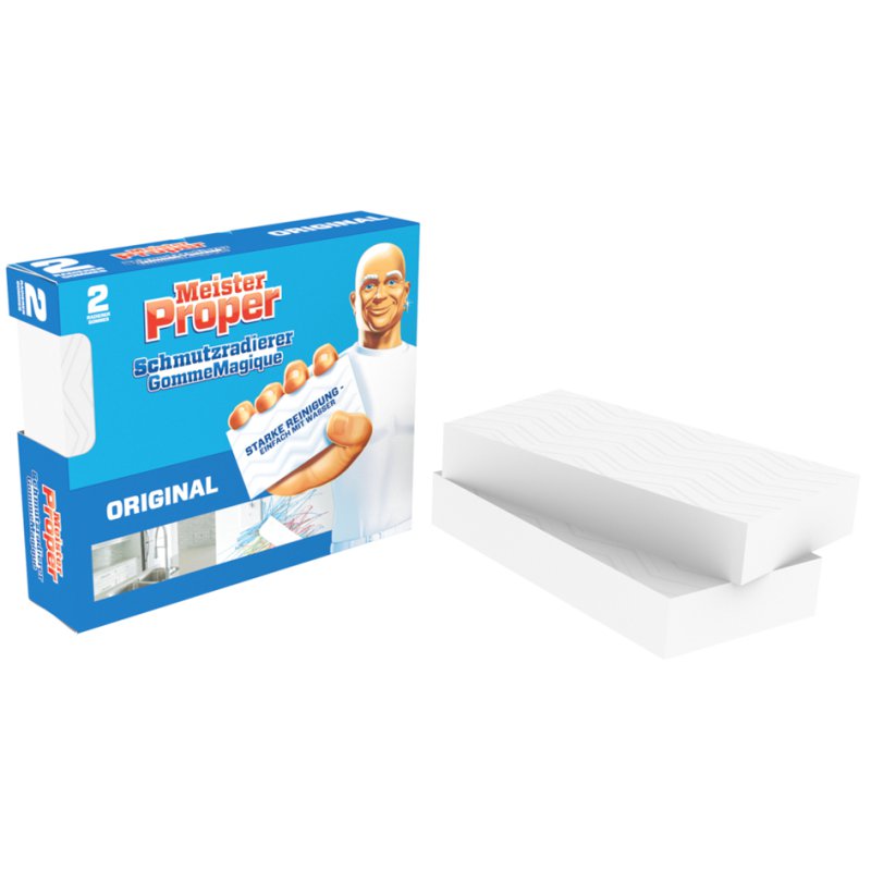Meister Proper schoonmaaksponsjes original, wellenstructuur, 2 stuks