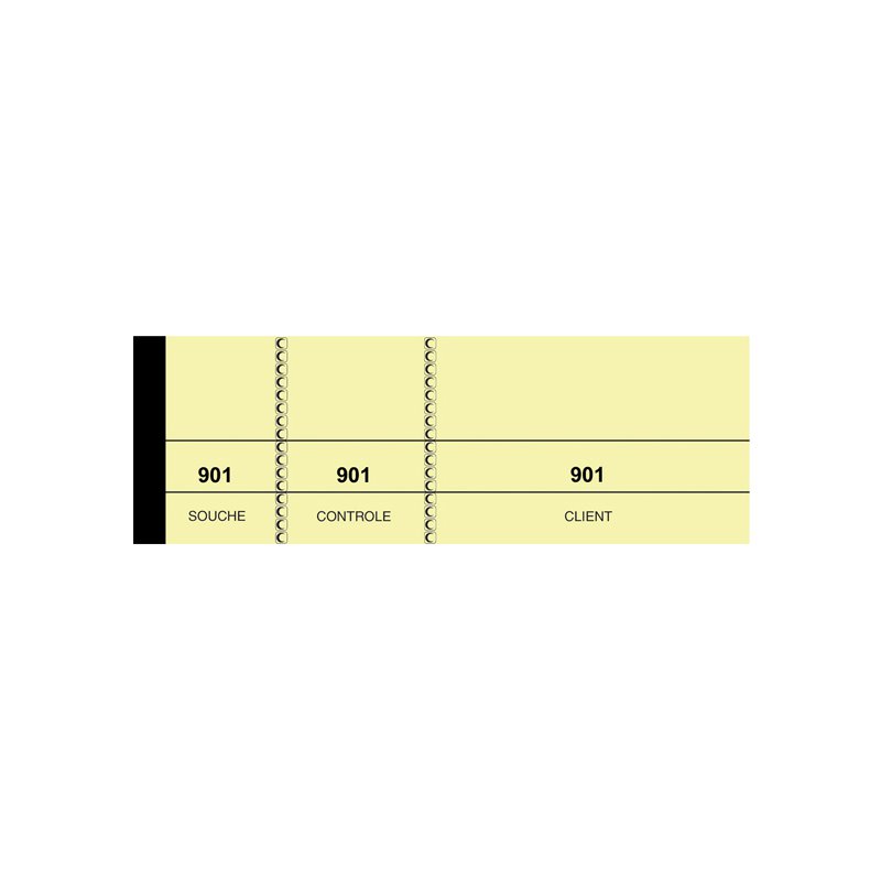 ELVE bloc de tickets à gratter, rose, 50×150 mm, 10 pièces
