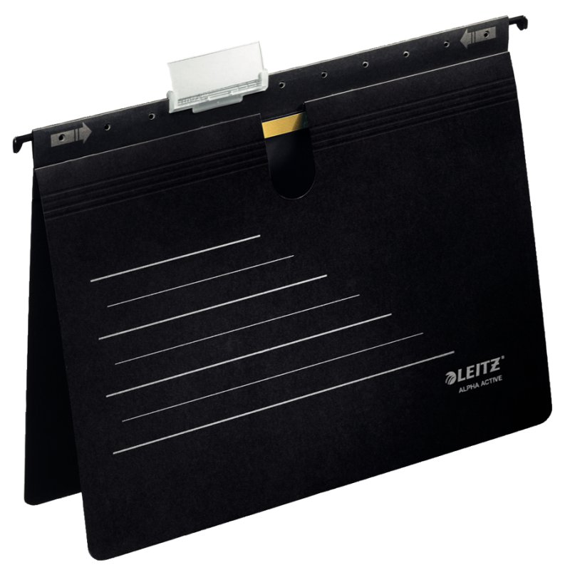 Leitz Active hangmappenset A4, zwart, 5 stuks