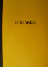ELVE schrift Echéances met gaatjes voor datums, verticaal, 217×170 mm