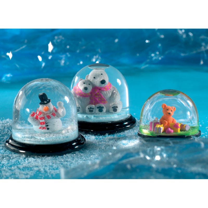 FIMO boule de neige ovale, 70×52×55 mm, kit DIY