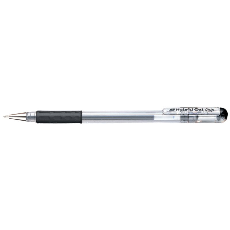 Pentel Hybrid Gel Grip stylo gel rechargeable, noir, 0,3 mm