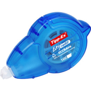 Tipp-Ex correctieroller ecolutions Easy Refill, navulbaar, blauw transparant, 5 mm × 14 m