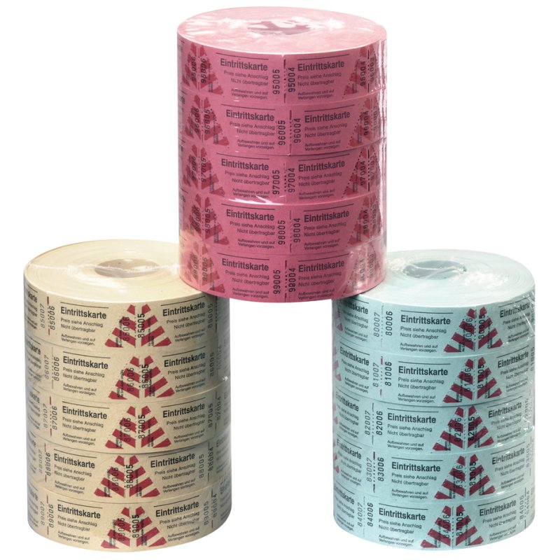 herlitz toegangskaarten, doorlopend genummerd, 30×55 mm, 1.000 stuks per rol