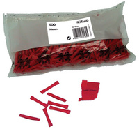 herlitz winnaarsloten, genummerd 501-1000, rood, 500 stuks