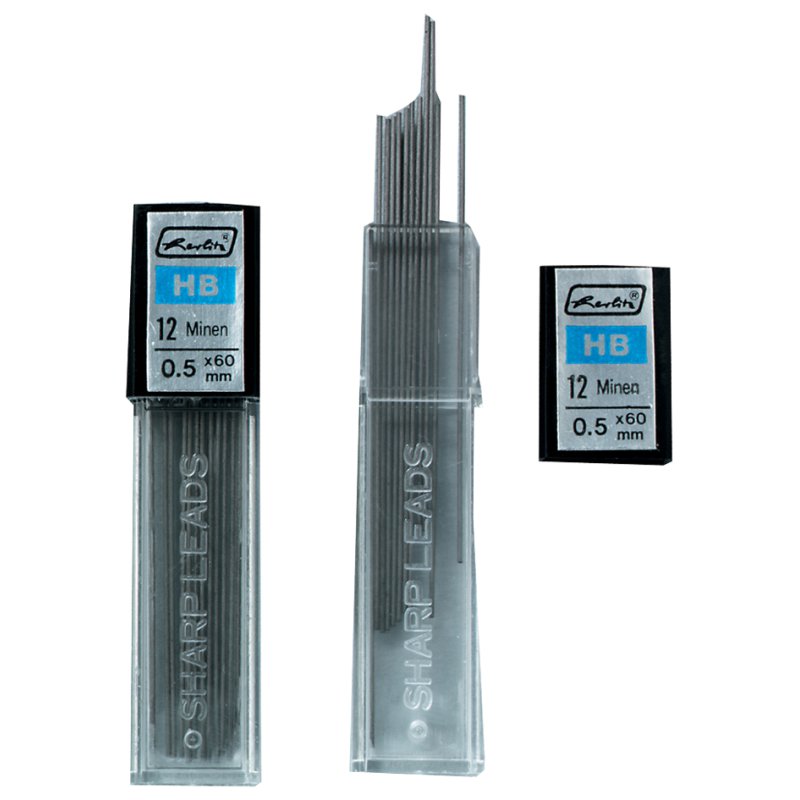 herlitz recharge de porte-mine, 0,5 mm, HB, 24 pièces