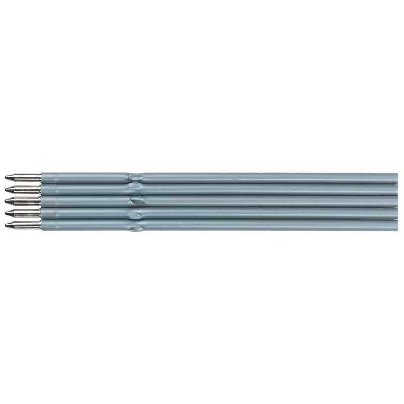 herlitz cartouches de recharge pour stylos bille, bleu, résistant aux documents, 5 pièces