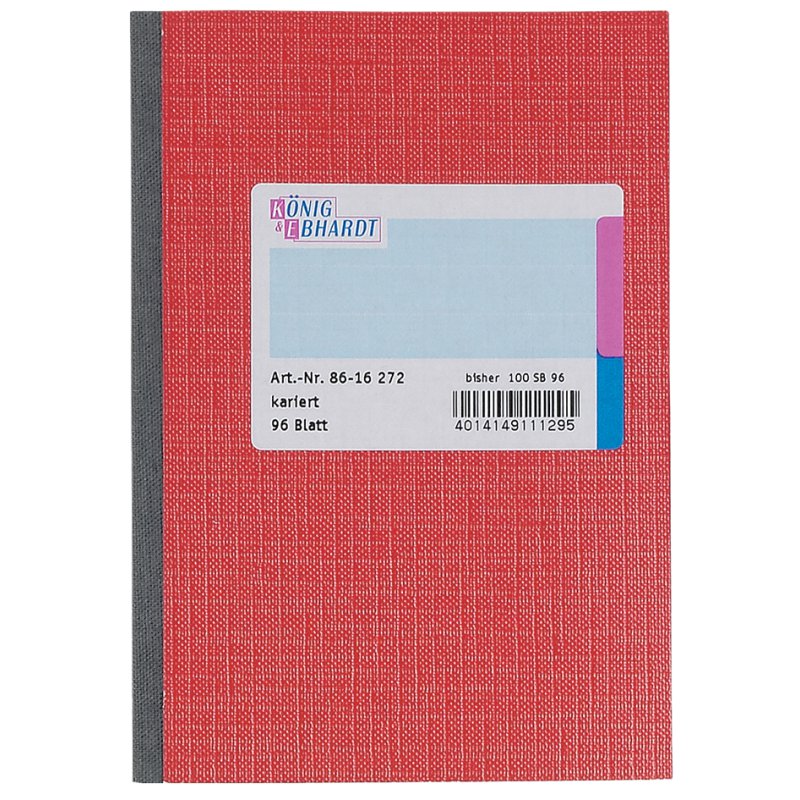 KÖNIG & EBHARDT notitieboek A6, rood