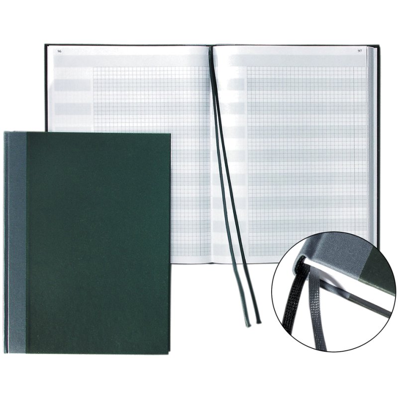 KÖNIG & EBHARDT minutes book, A4, black cover, thread-stitched