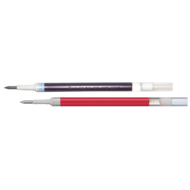 Pentel recharge pour stylo gel KFR7, rouge, 0,7 mm
