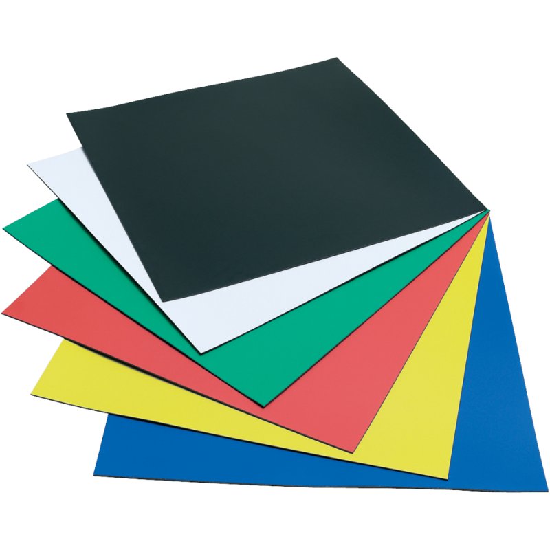 Nobo feuilles magnétiques, 150×150 mm, assorties de couleurs, 6 pièces