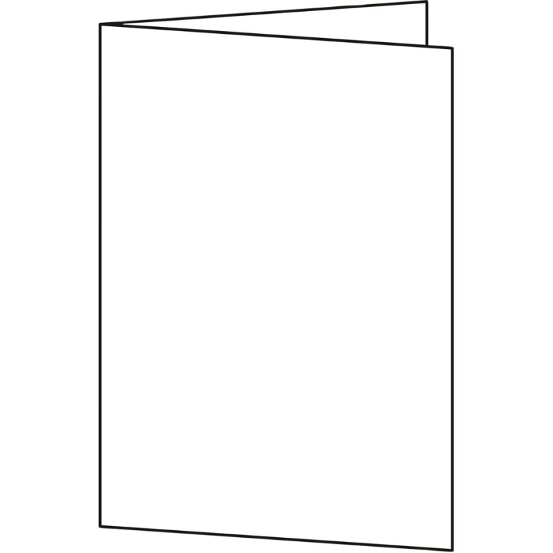 Sigel cartes pliantes DIN long A4, 185 g/m², blanc brillant, 50 pièces