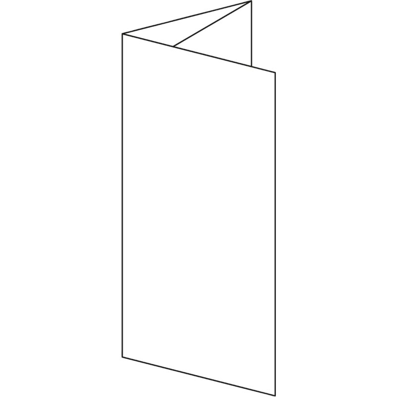Sigel cartes pliantes DIN long A4, 185 g/m², blanc brillant, 50 pièces