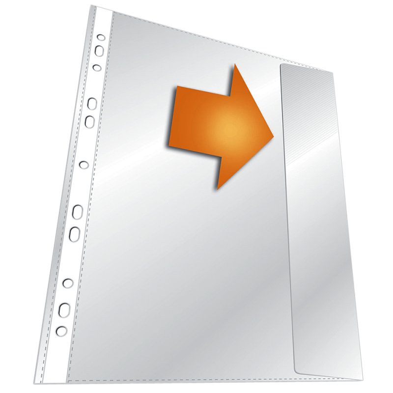 DURABLE pochettes de document A4, PP transparent, 0,135 mm, 5 pièces
