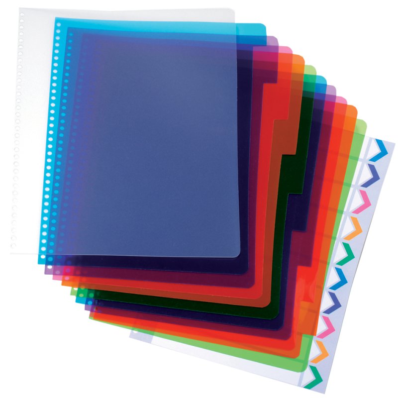 GBC kunststof tabbladen PolyDividers A4, PP, 5-delig
