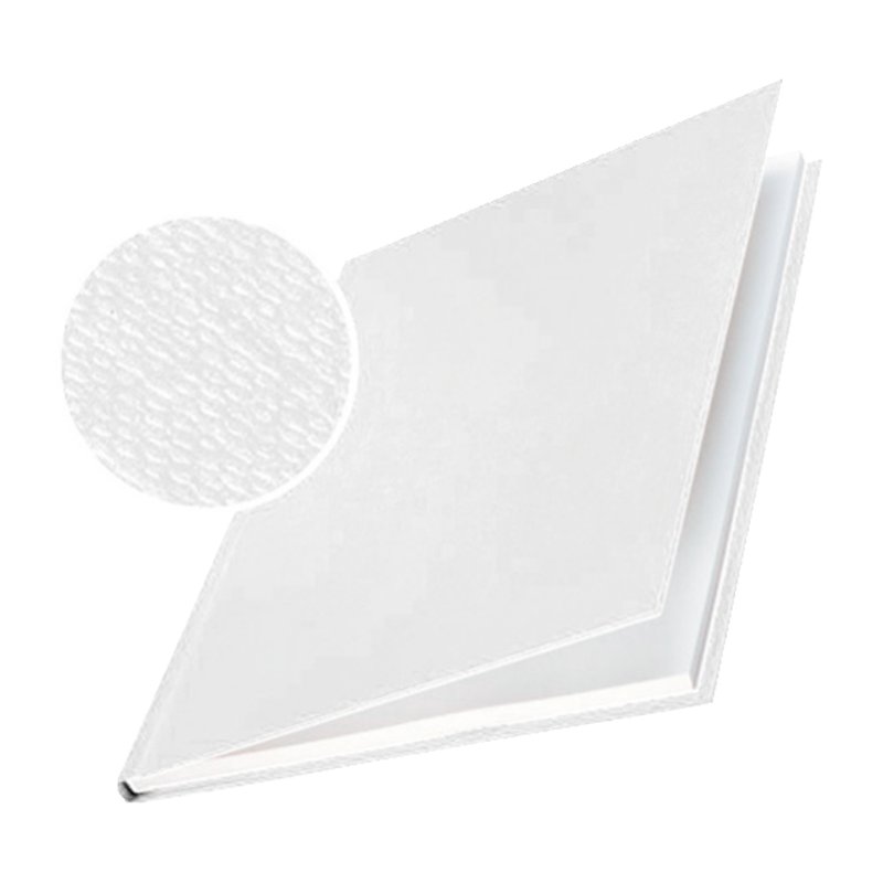 LEITZ chemises à reliure impressBind A4, couverture rigide, bleu, 3,5 mm