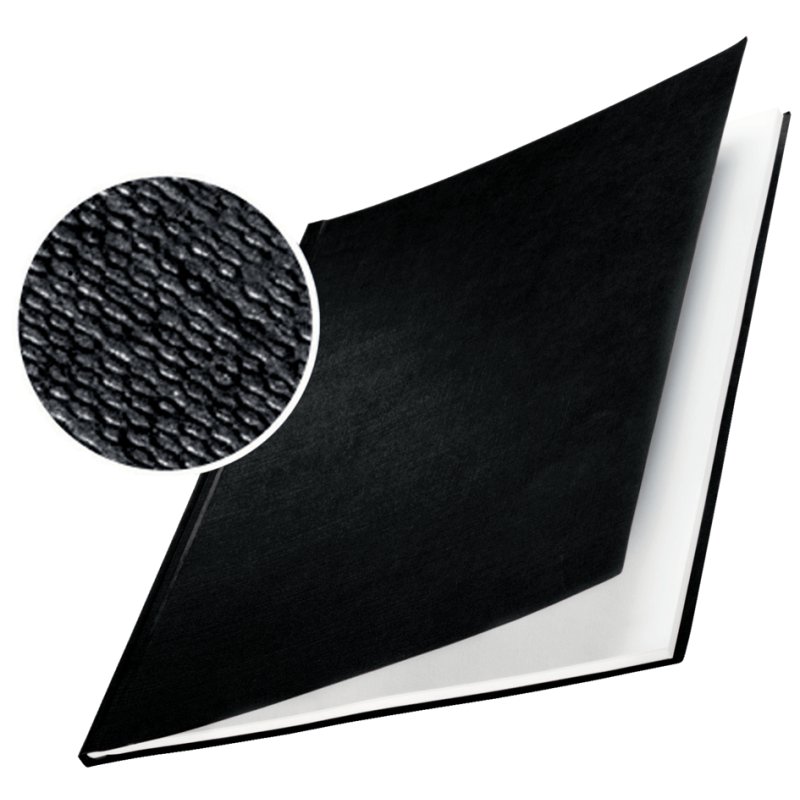 LEITZ chemises à reliure impressBind A4, couverture rigide, bleu, 3,5 mm