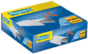 Rapid nietjes DUAX, gegalvaniseerd, 1000 stuks