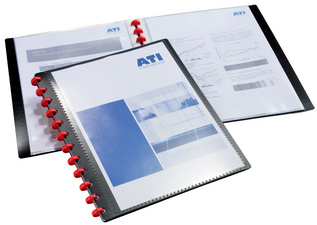 DURABLE presentatiemap DURALOOK Easy Plus A4, zwart, 20 uitwisselbare hoezen