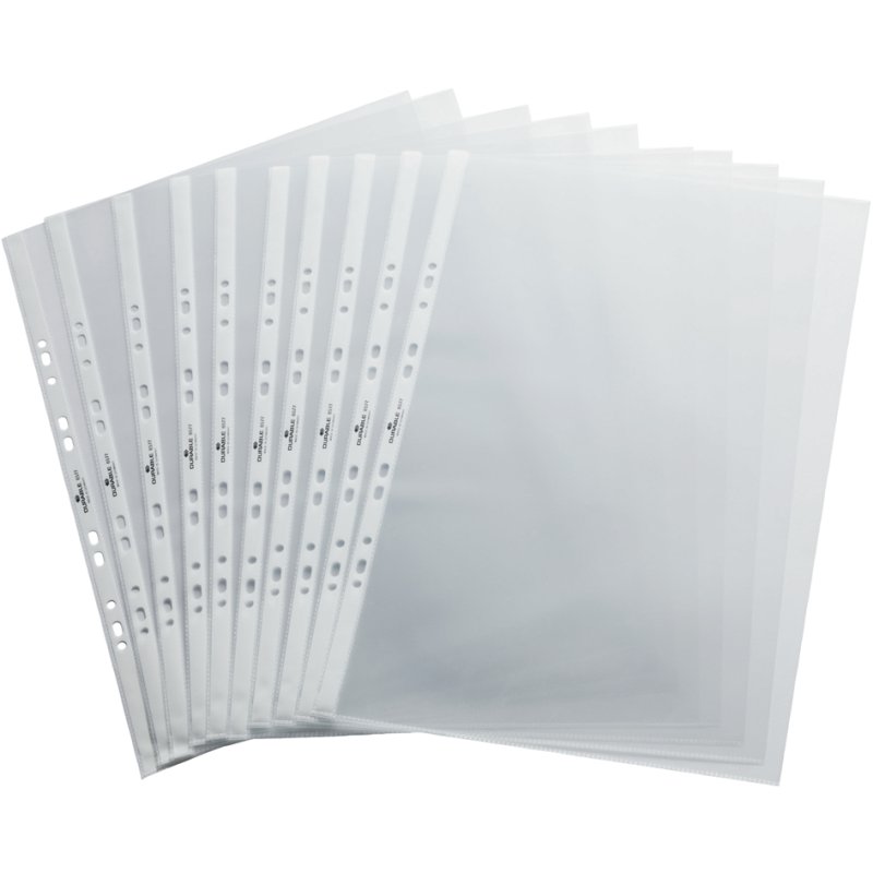 DURABLE pochettes transparentes pour table-flipchart, A3 paysage, 10 pièces