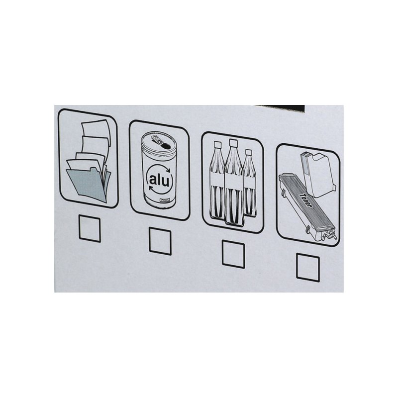 Fellowes R-Kive recyclingbak, wit, 300×500×600 mm, 5 stuks