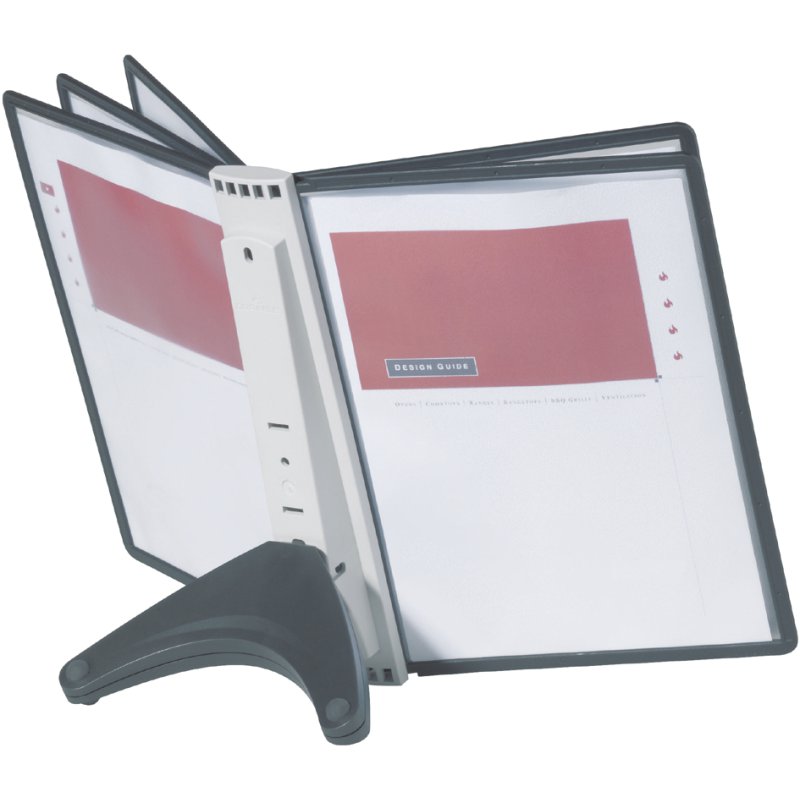 DURABLE display system SHERPA soho table 5, complete set, A4, anthracite/grey