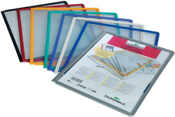 DURABLE modulaire tafeldisplaystandaard SHERPA, A4, antraciet/grijs, 10 zichttafels