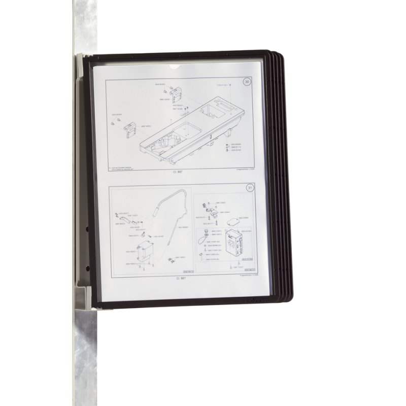 DURABLE zichttafelsysteem VARIO MAGNET WALL 5, donkerblauw, magnetisch, A4