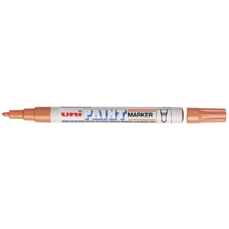 uni-ball permanente markeerstift PAINT PX21, oranje, 0,8-1,2 mm