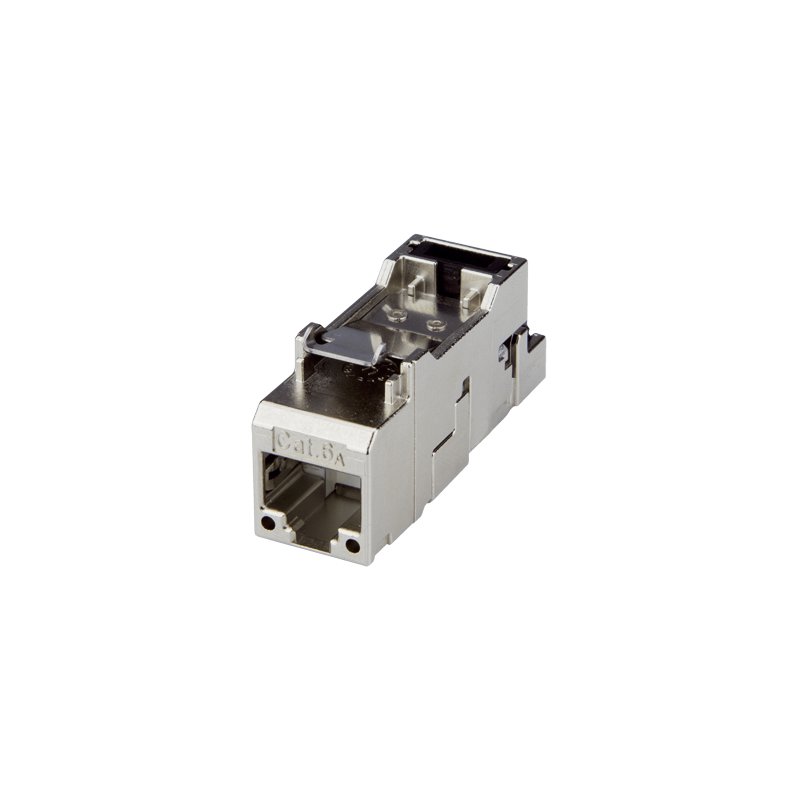 TELEGÄRTNER AMJ-S module catégorie 6A connecteur T568A, 10 Gigabit Ethernet, 2 pièces