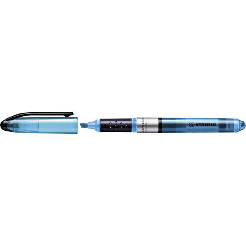 STABILO Navigator surligneur, bleu, pointe biseautée 1,0-4,0 mm