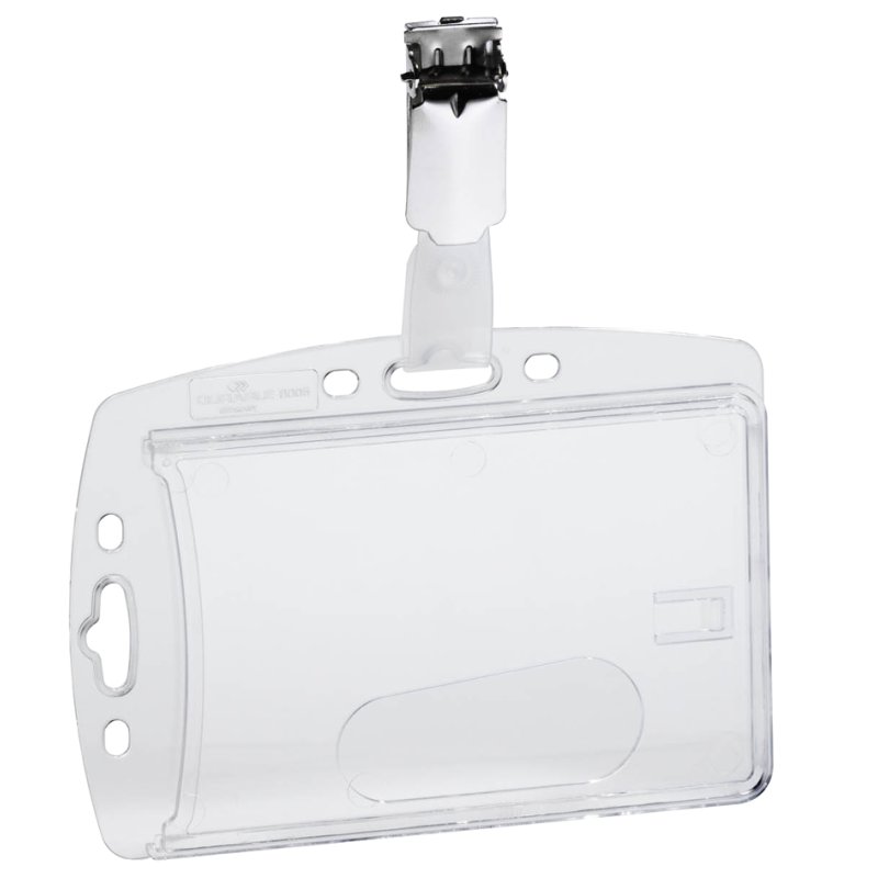 DURABLE porte-cartes de visite avec clip, 54 × 85 mm, 10 pièces