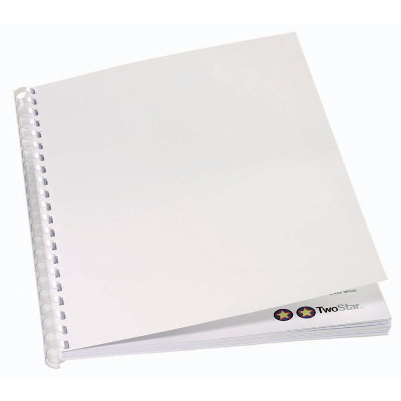 GBC binding covers ibiStol A4, card 350 g/m², white, 100 pieces