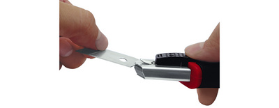 WEDO stanleymes Auto-Load, 9 mm, zwart/rood, automatisch mesjeswissel