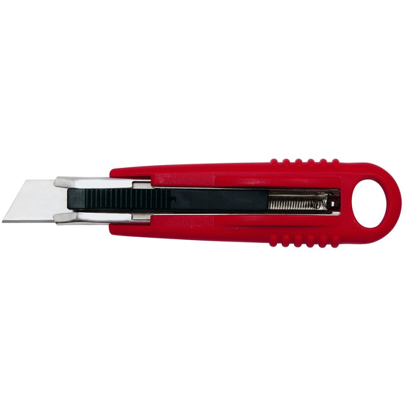 WEDO cutter de sécurité Standard, lame 18 mm, rouge/noir