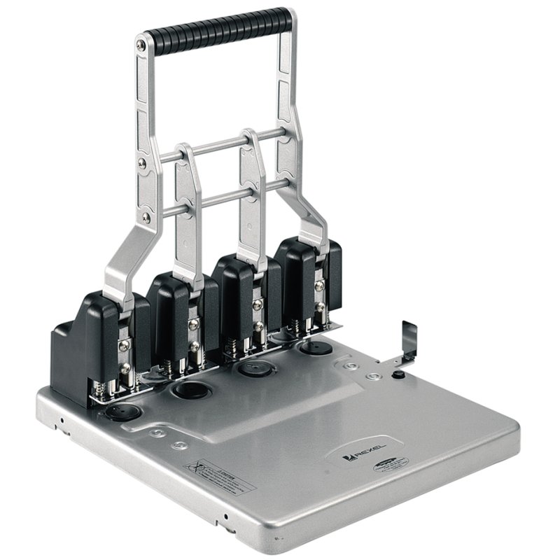 Rexel viervoudige perforator HD4150, zwart/zilver, 150 vel, metaal