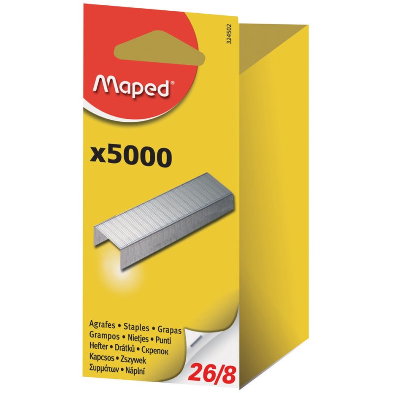 Maped nietjes 24/6, verzinkt, grootverpakking, 5000 stuks