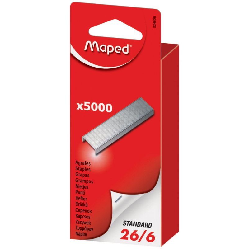 Maped nietjes 24/6, verzinkt, grootverpakking, 5000 stuks
