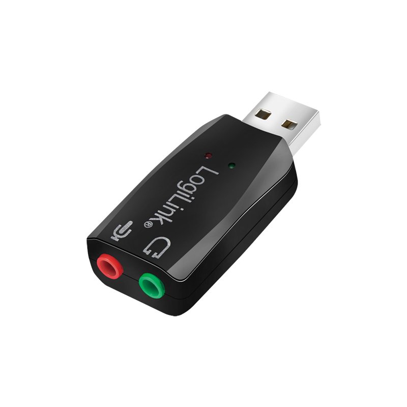 LogiLink Adaptateur audio USB 2.0, son surround 5.1, noir