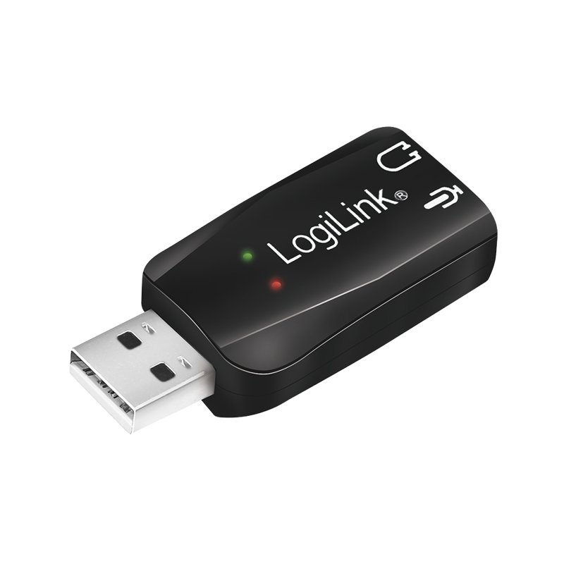LogiLink Adaptateur audio USB 2.0, son surround 5.1, noir