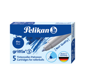 Pelikan vulpenpatronen griffix, blauw, 2 pakken à 5 stuks