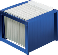 helit hangmappenrek the rack, stapelbaar, blauw, 40 hangmappen