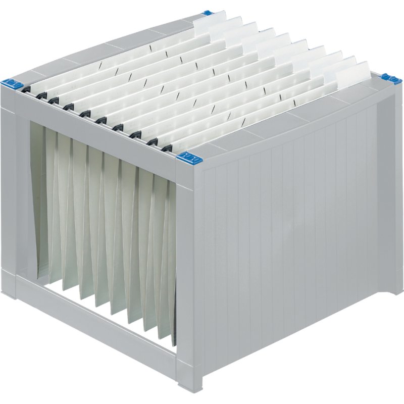helit rangement de dossiers suspendus the rack, noir, pour 40 dossiers, empilable