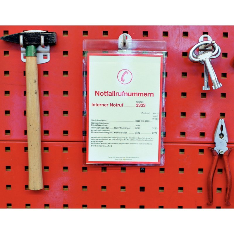 LEITZ dossiers suspendus transparents A4, PVC structuré, 0,20 mm