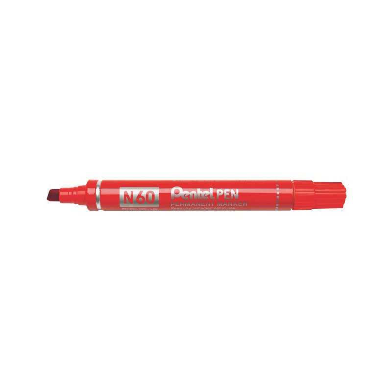 Pentel marqueur permanent, noir, pointe biseautée, 1,5-5,5 mm