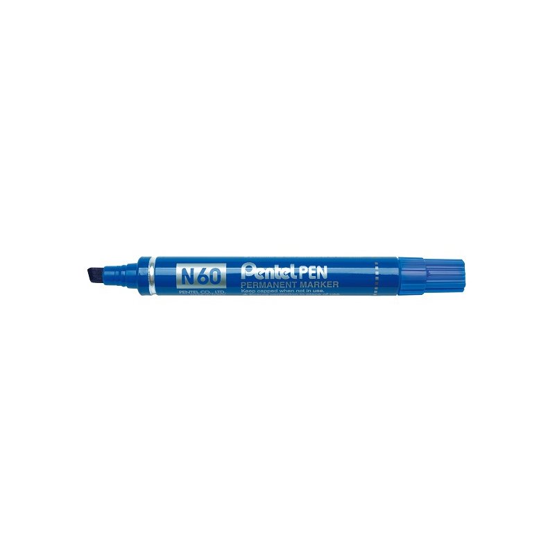 Pentel marqueur permanent, noir, pointe biseautée, 1,5-5,5 mm